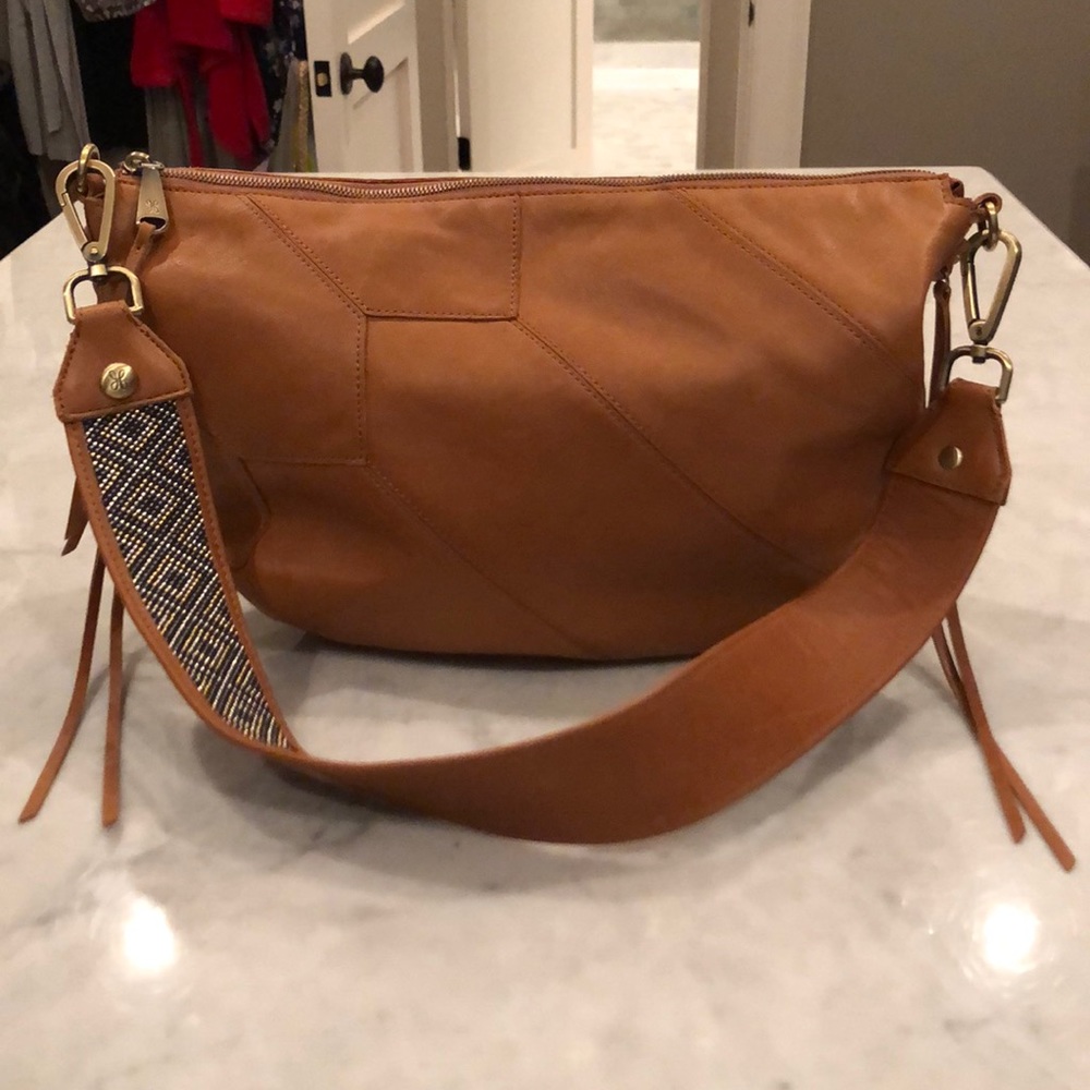 💯AUTH HOBO Leather Handbag w/ Guitar Strap NWOT